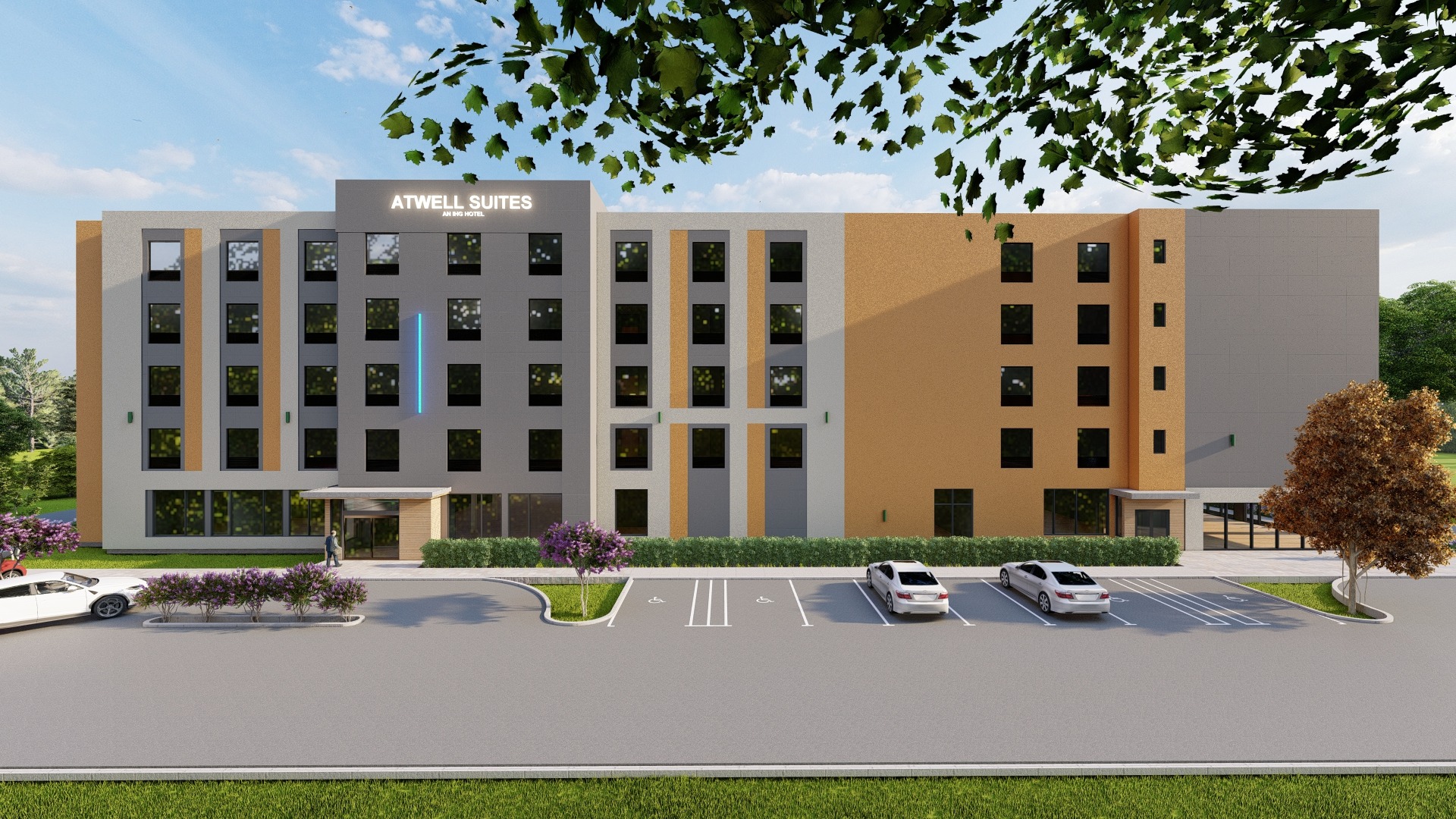 Atwell Suites front elevation rendering