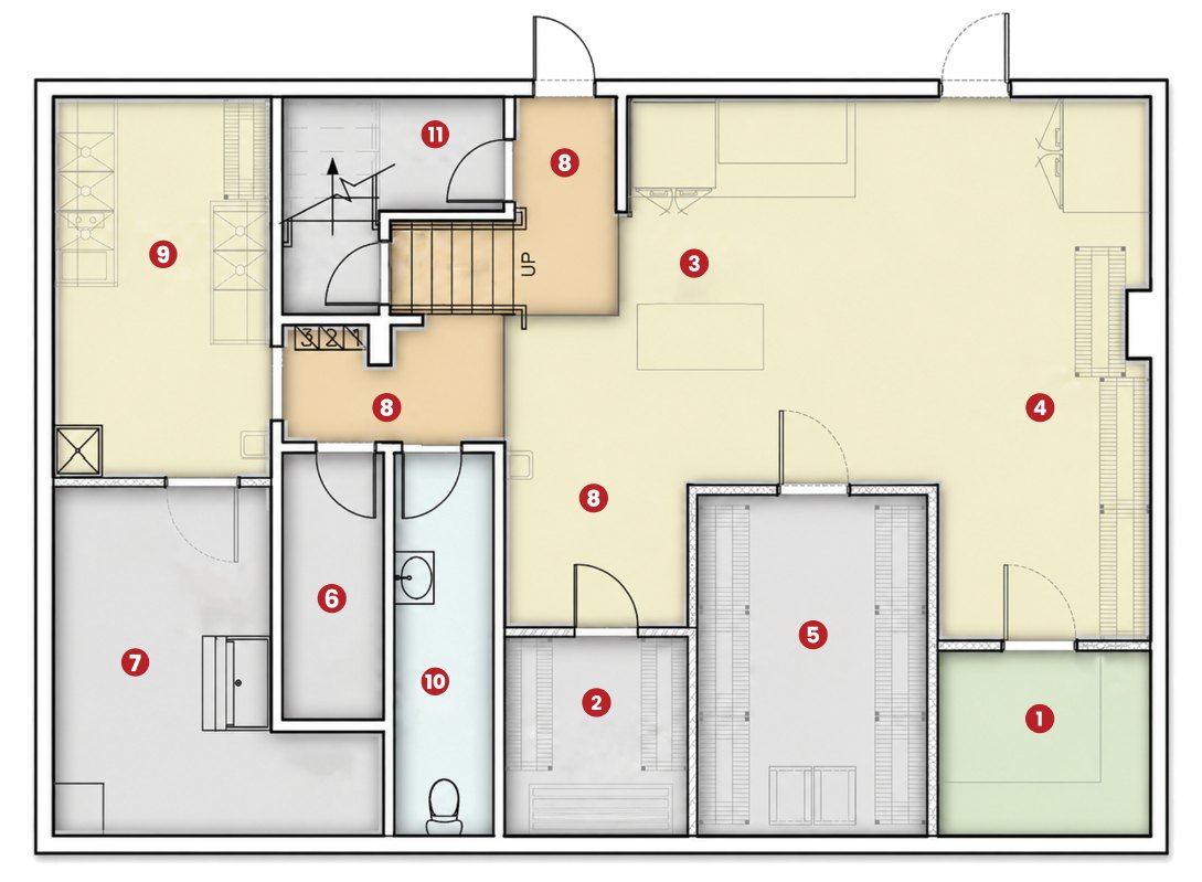 AVO TACO cellar floor plan