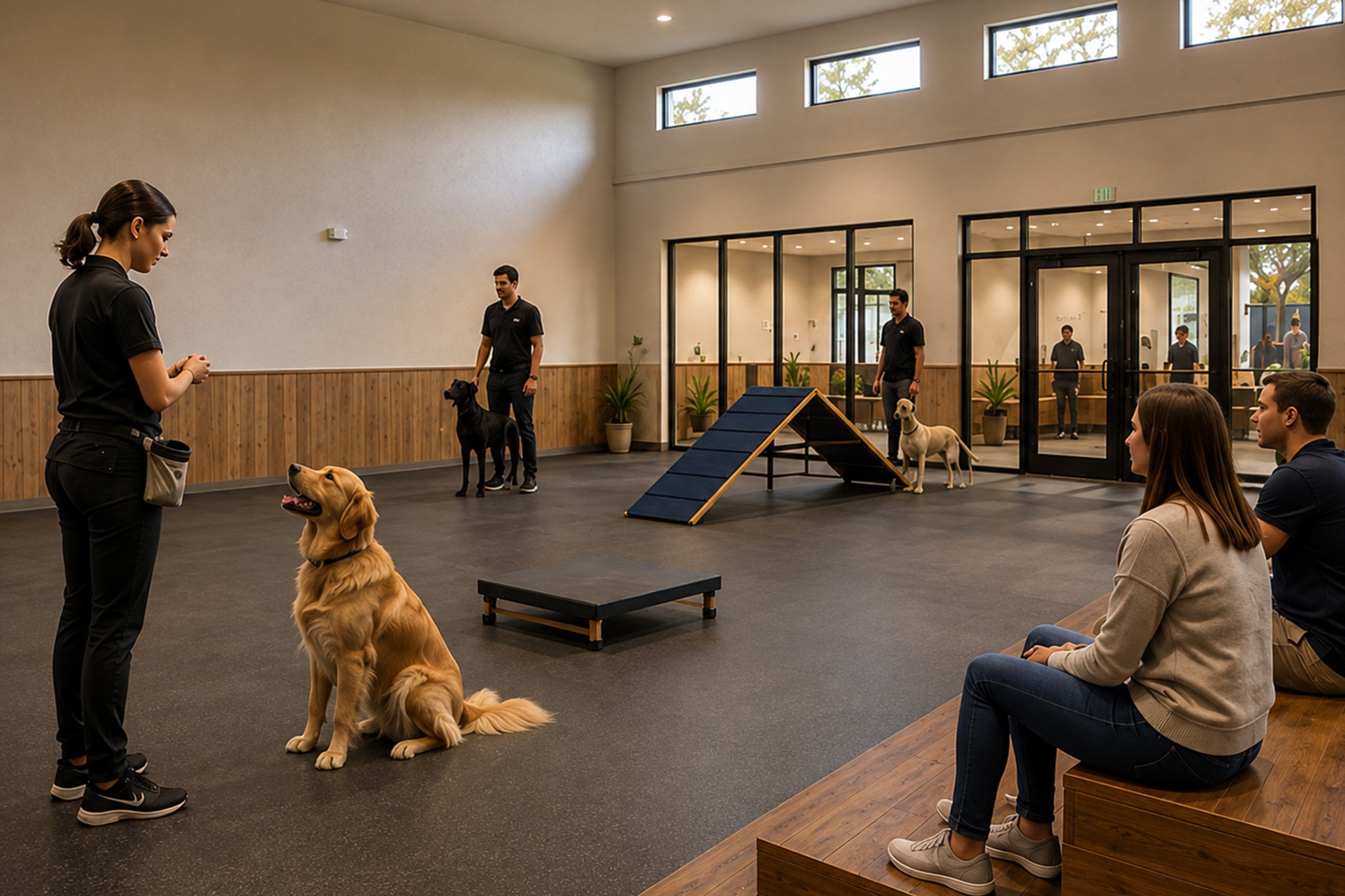 Dog training room