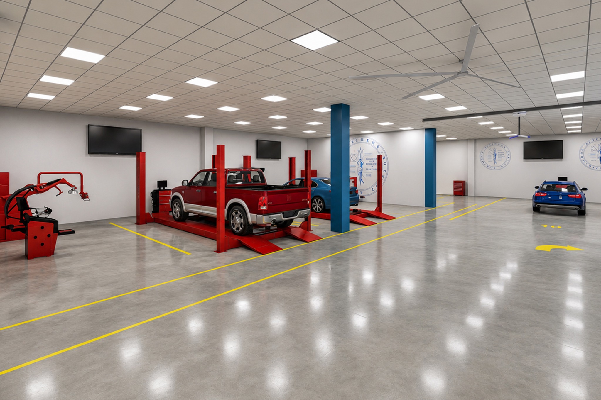 Automotive technology training shop