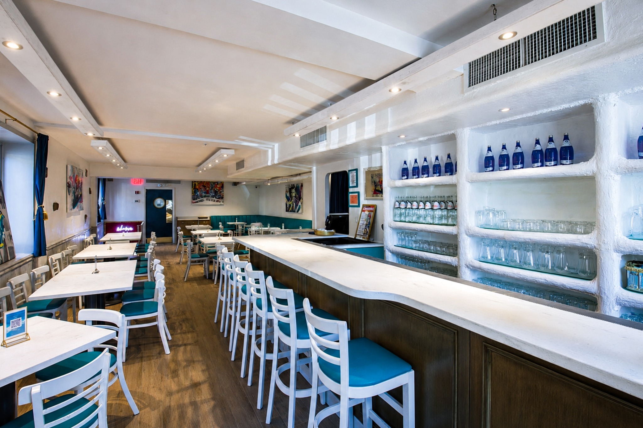 Egeo Restaurant dining room and bar