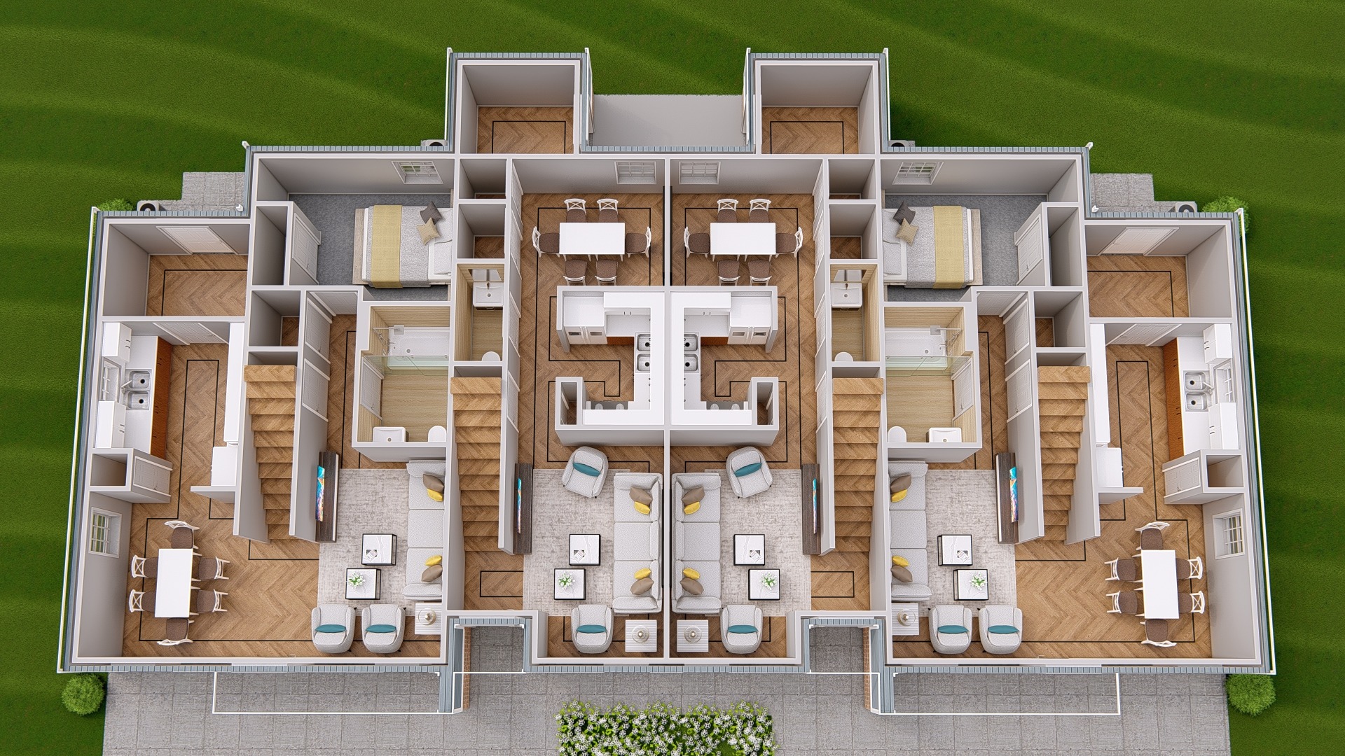 Type 8 lower level axonometric