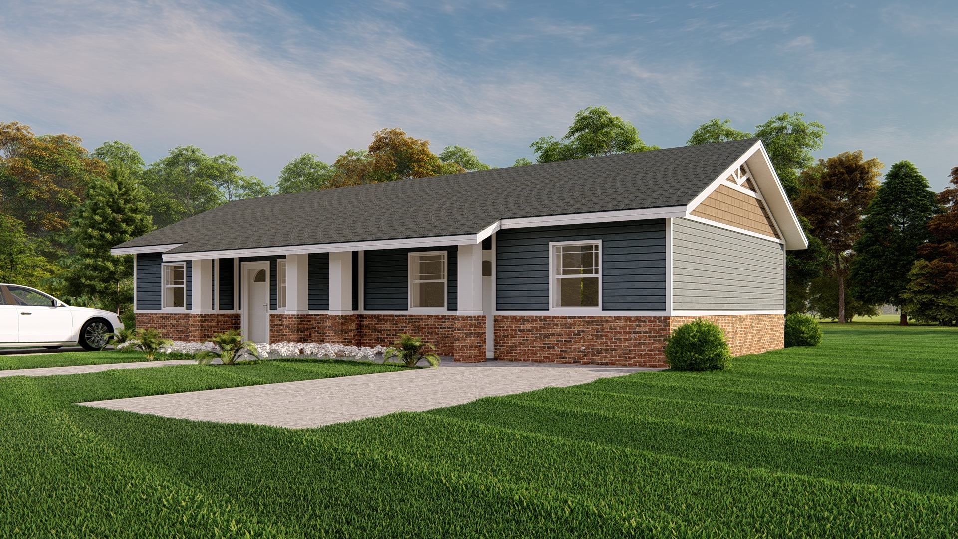 Single-story affordable housing prototype