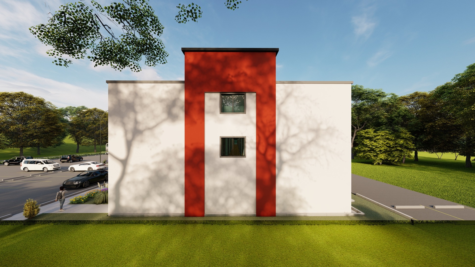 Side elevation rendering