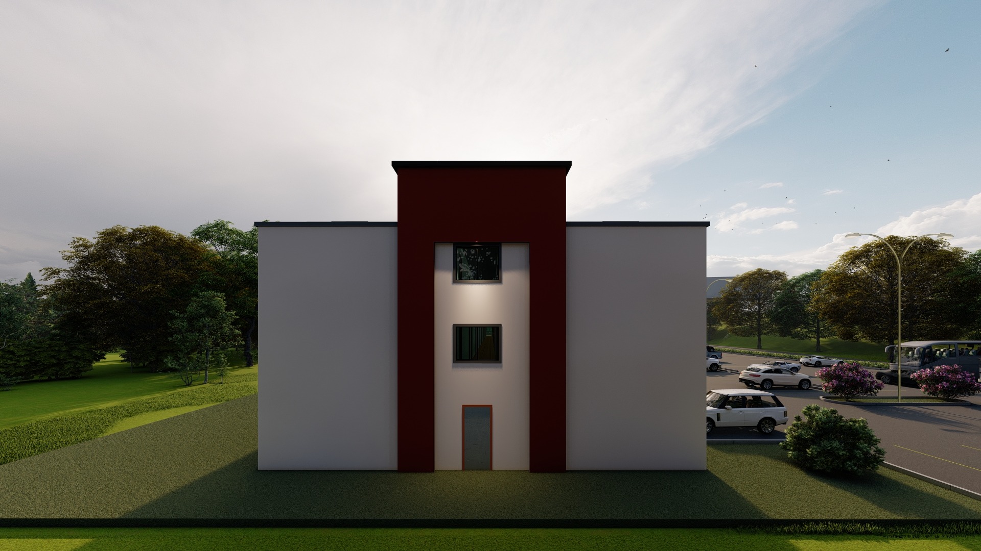 Opposite side elevation rendering