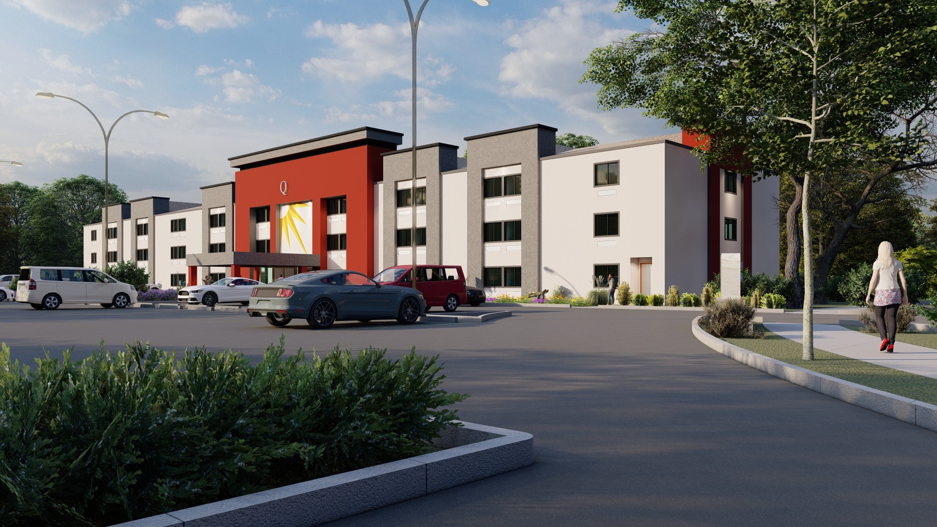 La Quinta hotel renovation rendering