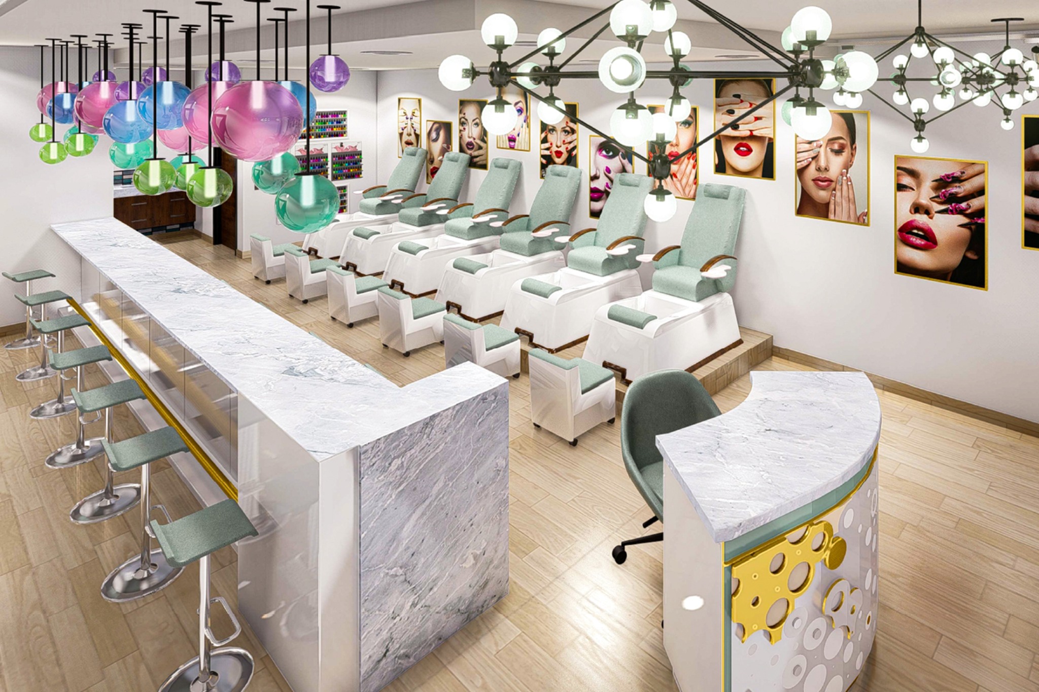 Nailed It salon interior