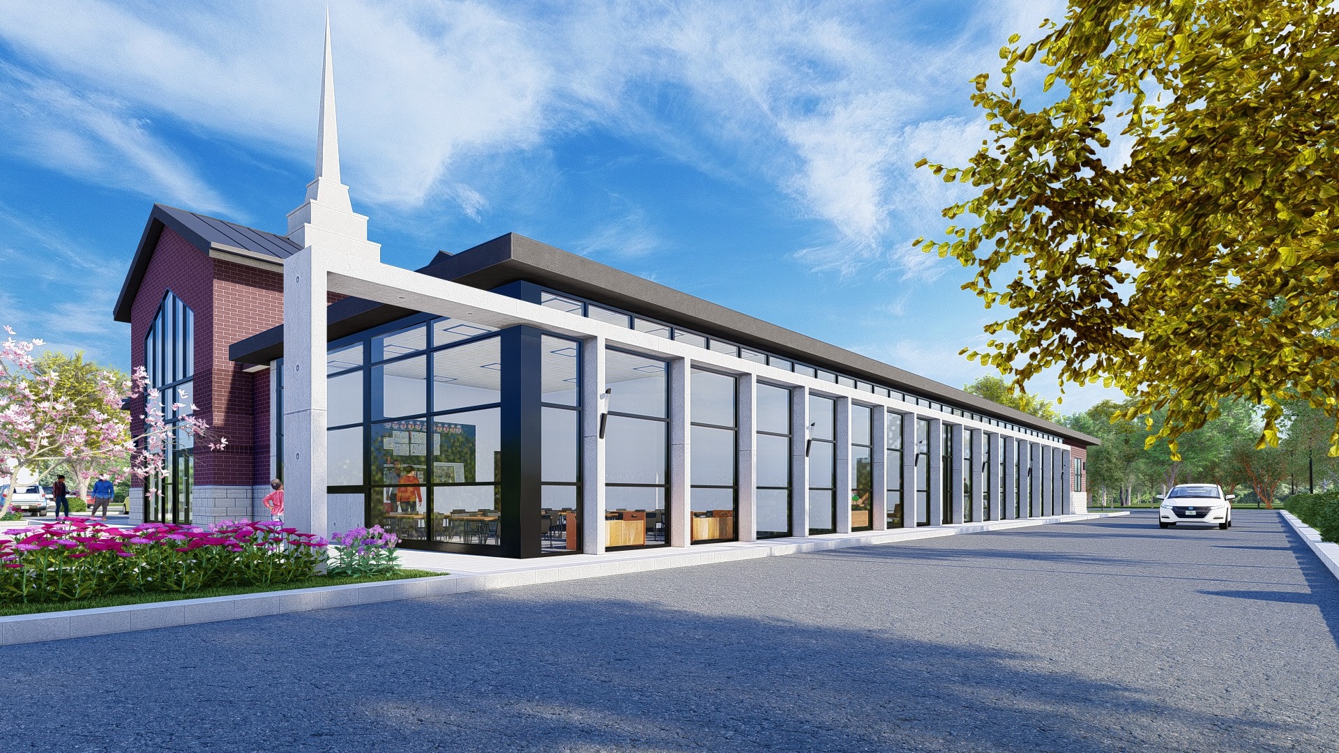 Mount Olives Church of God exterior rendering