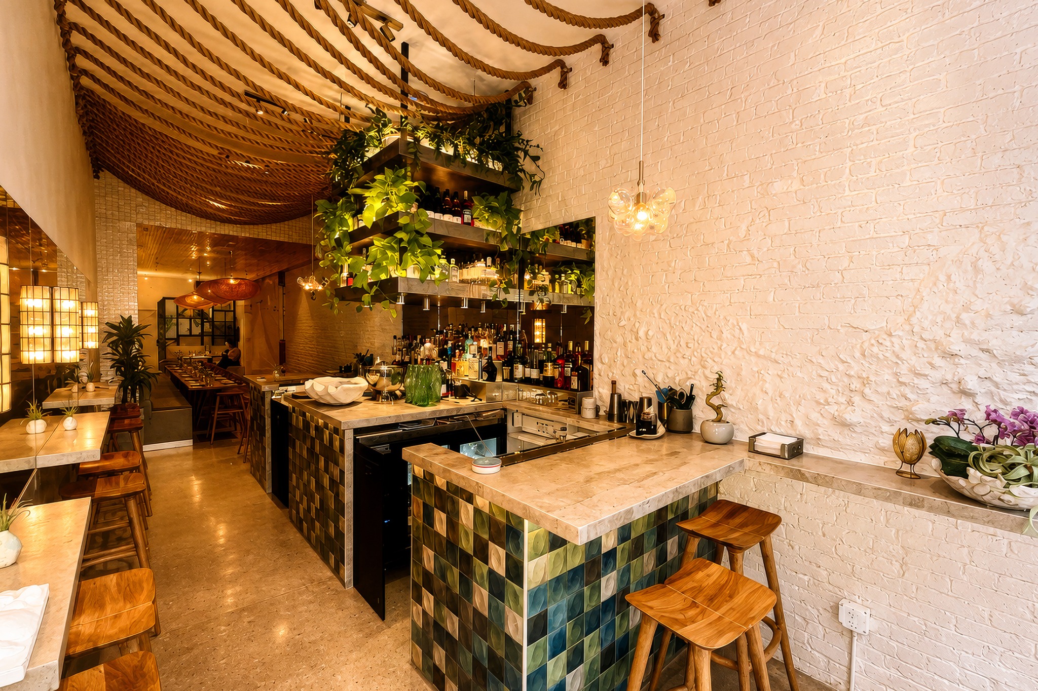 Restaurant bar interior