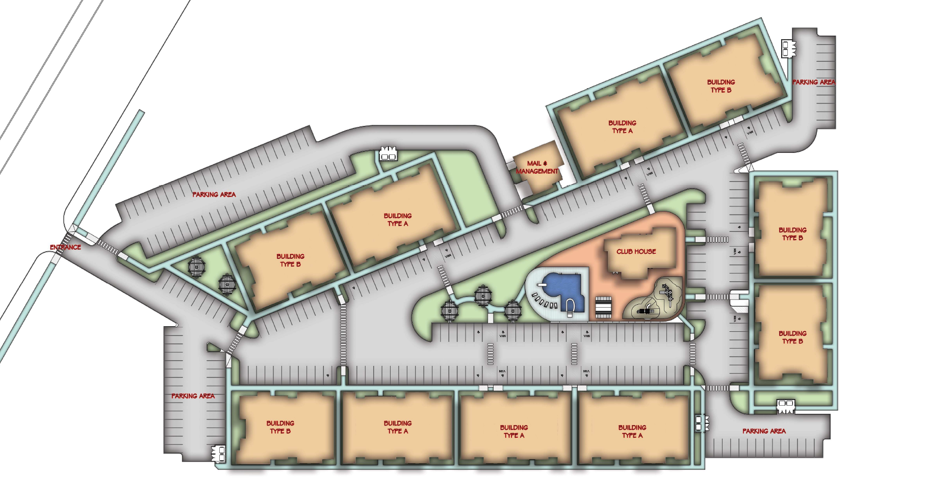 Shreveport residential community site plan