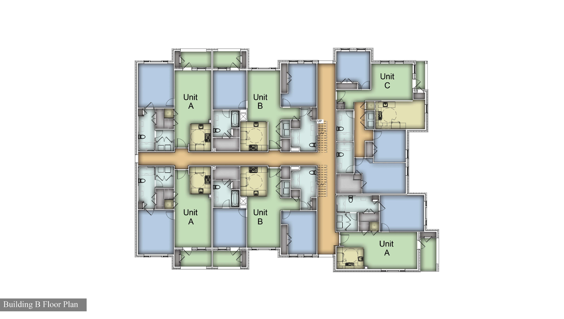 Building B apartment floor plan