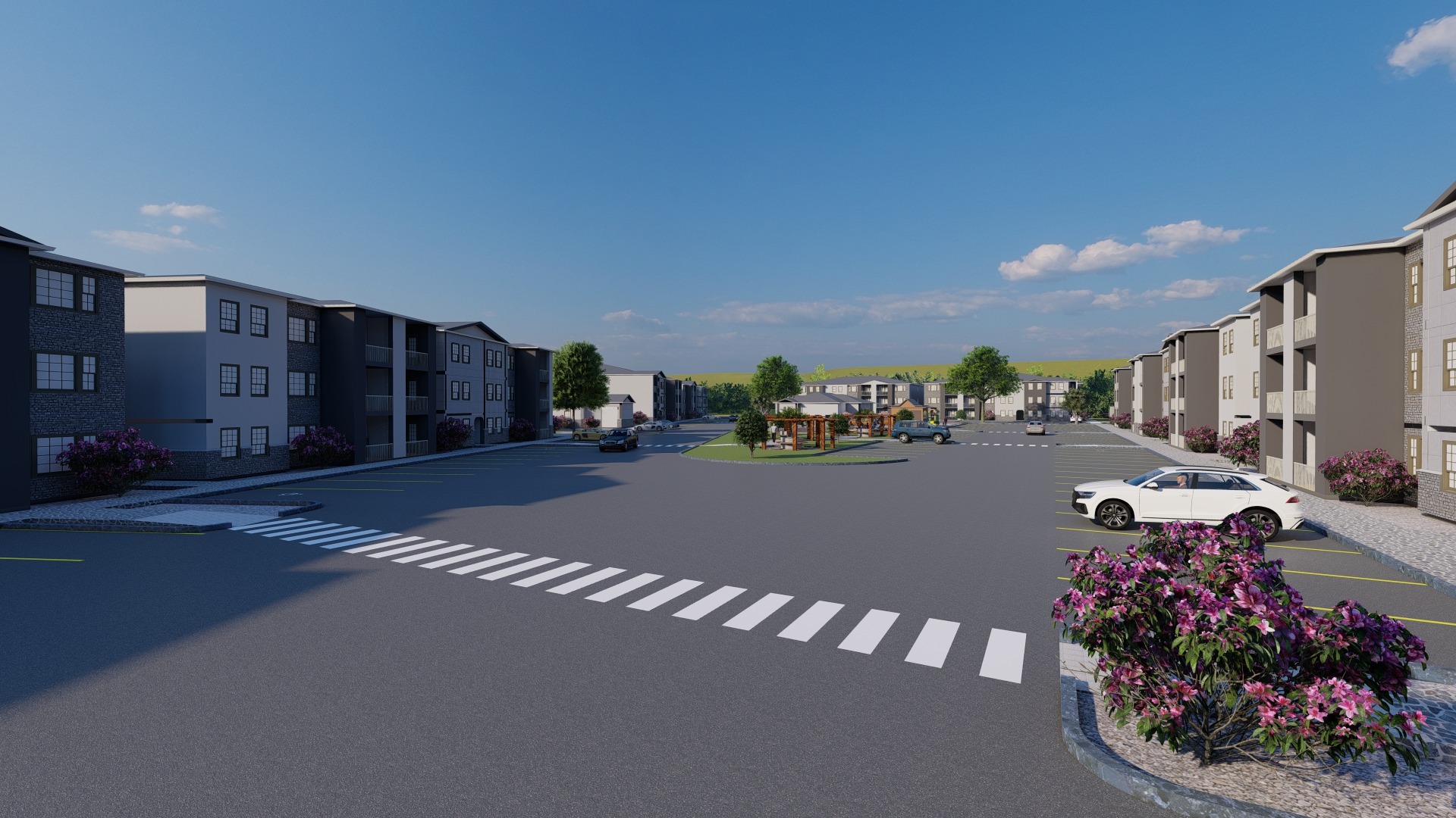 Internal residential street