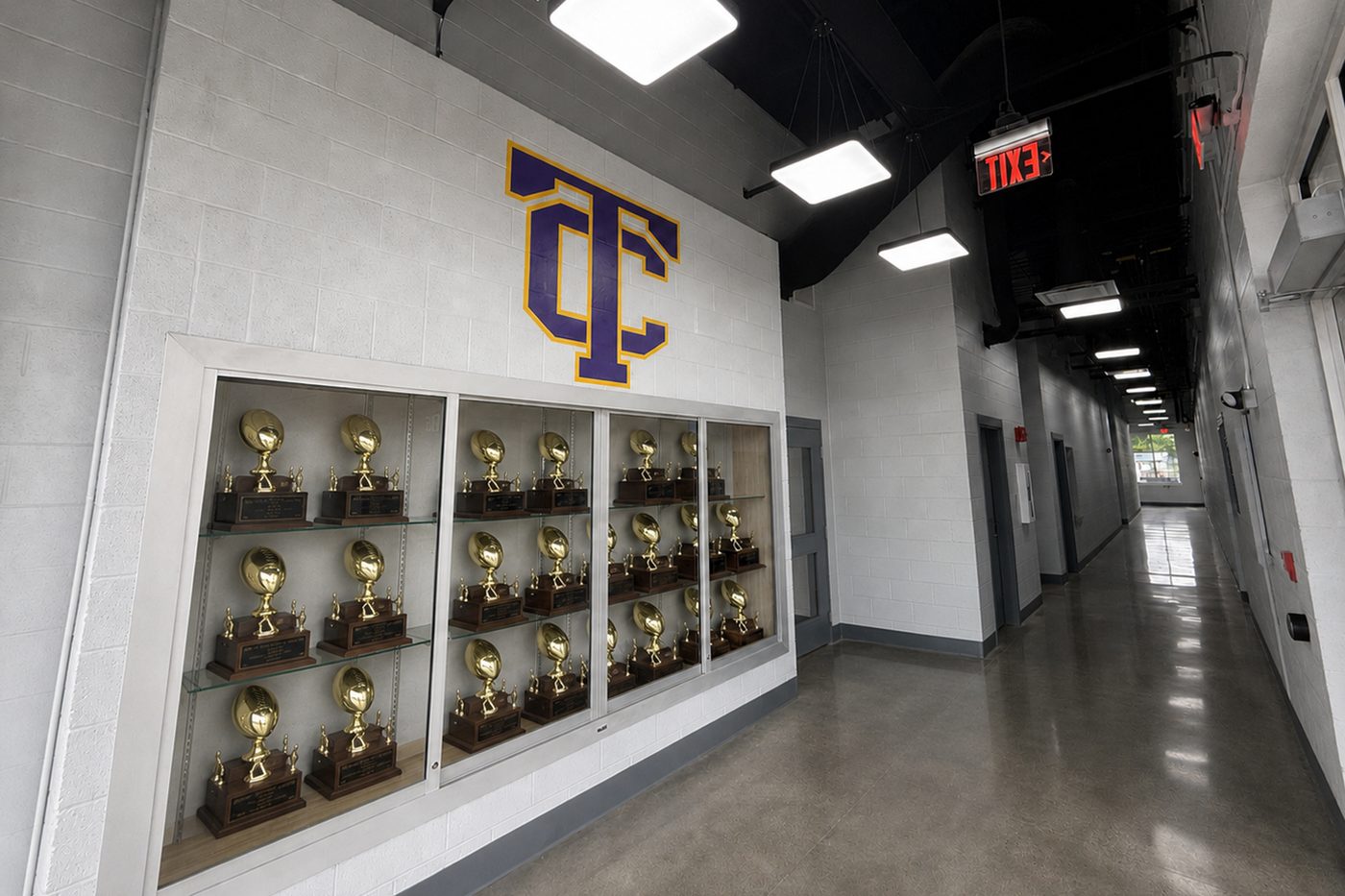 Trophy hall and team history display