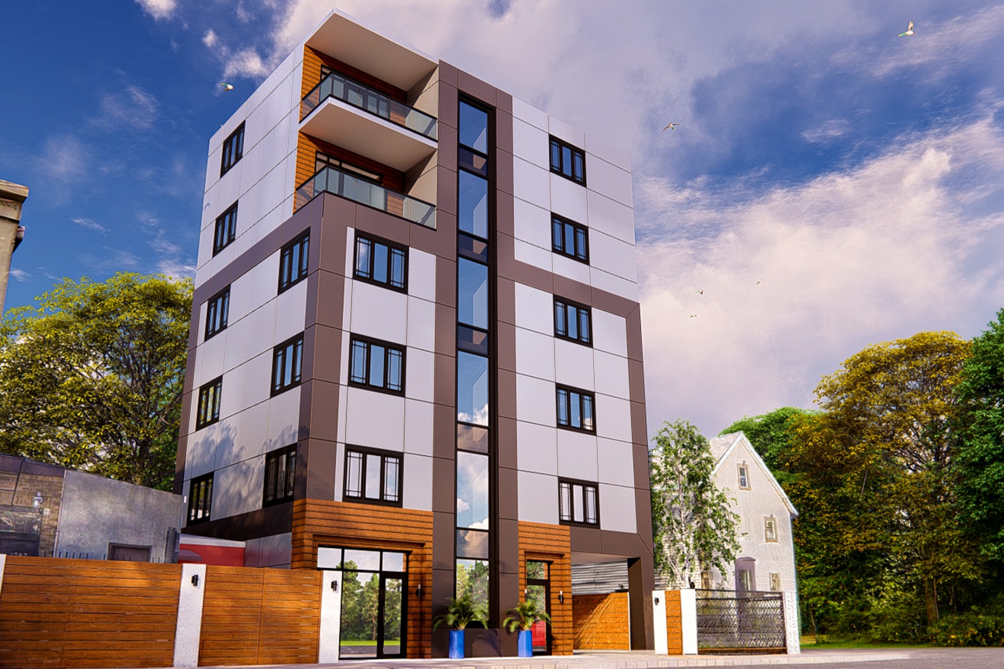 Three quarter daylight rendering